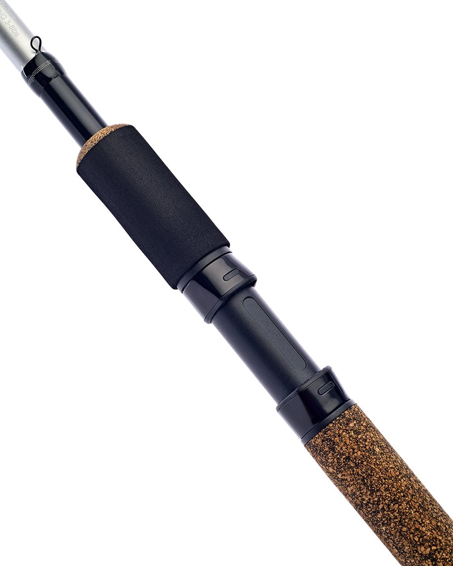 Daiwa Matchman pellet waggler rod, EVA reel locking foregrip and downlocking reel seat