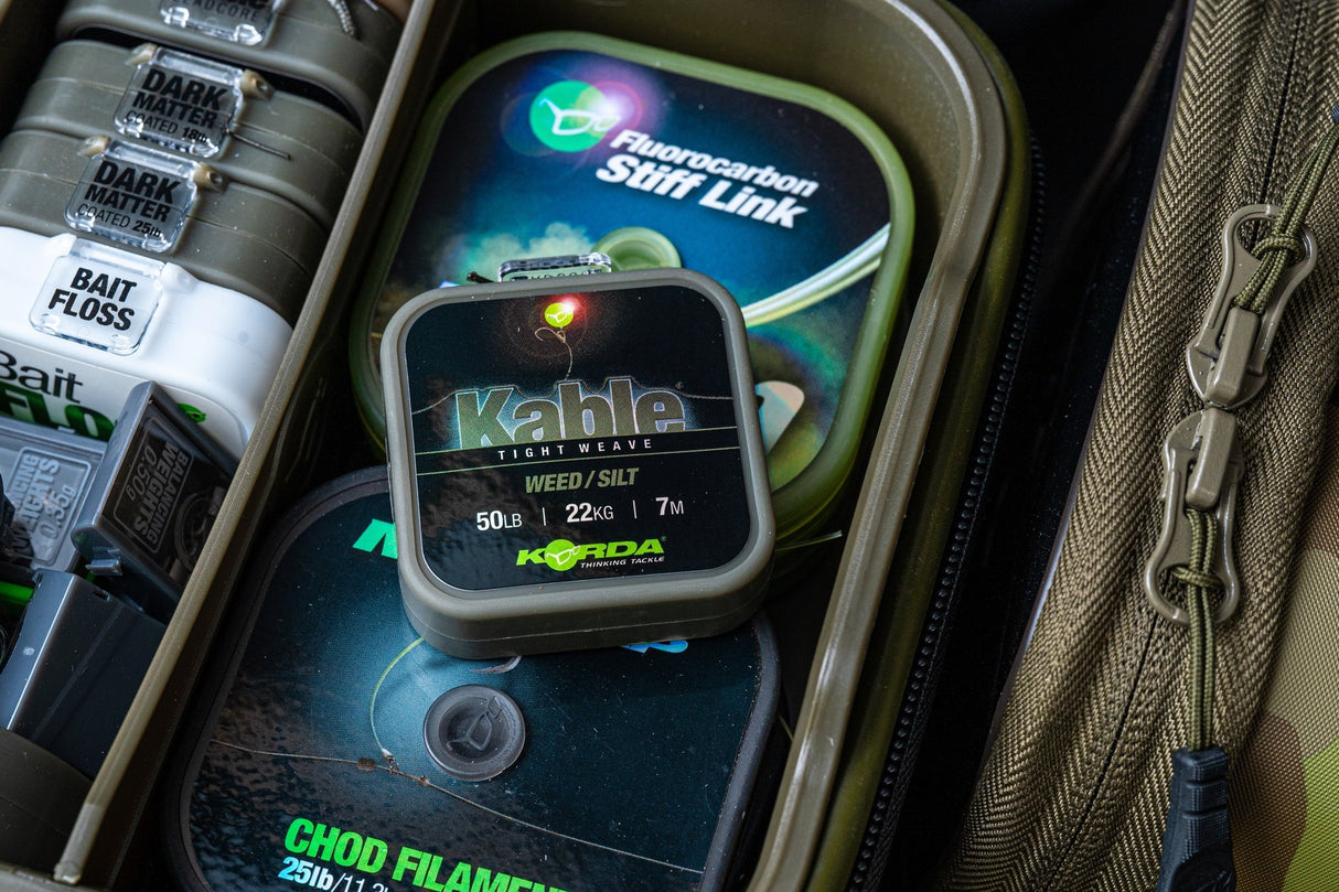 Korda Kable Tight Weave Leadcore 7m Weed