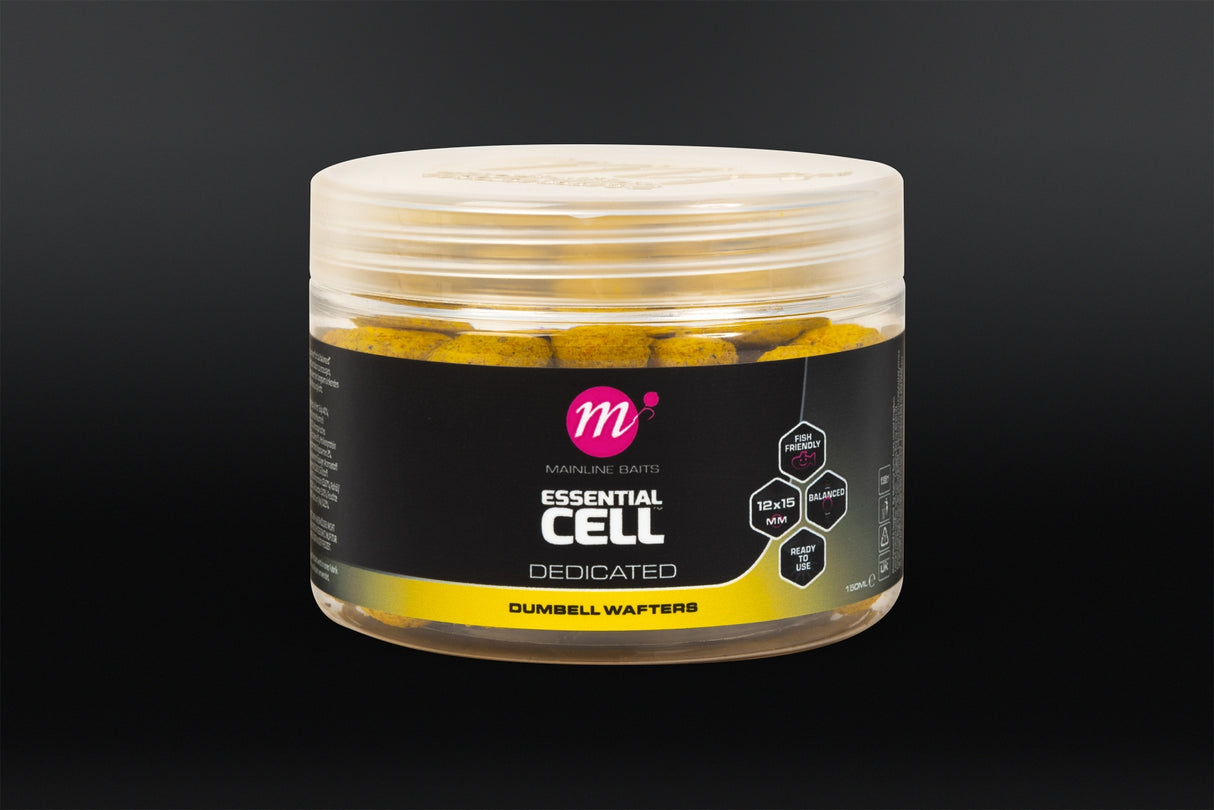Mainline Baits Essential Cell Dumbell Wafters 12 x 15mm