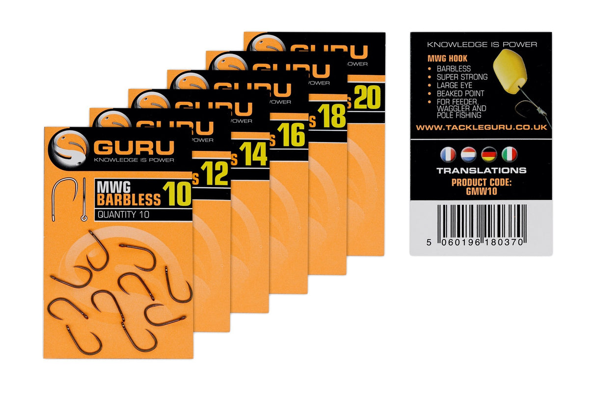 Guru MWG Barbless Hooks