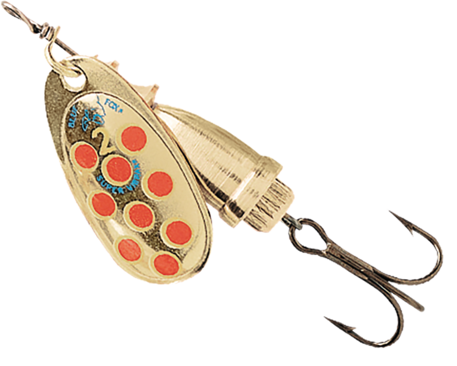 Green Yellow Red (GYR) colour: olive-gold blade with red spots ringed in yellow