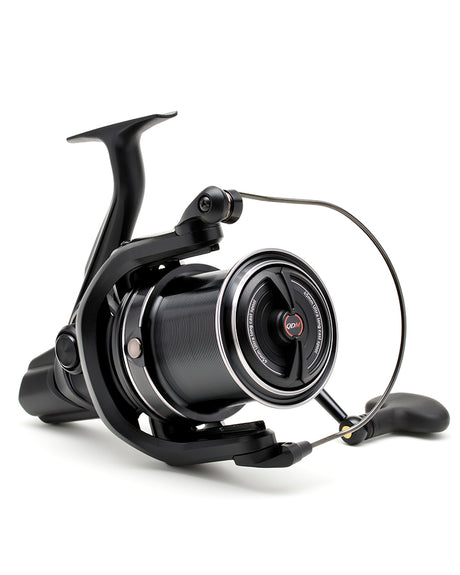 Daiwa 23 Emblem 45 SCW QD reel, 45mm ultra long cast spool face with the QDM drag knob
