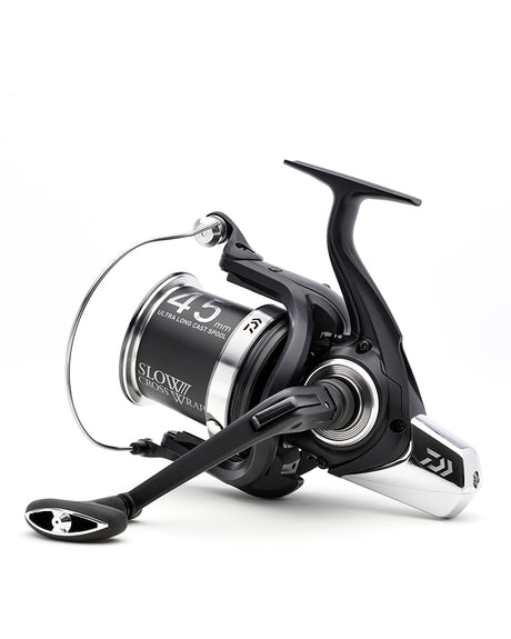 Daiwa 23 Super Spod 45 SCW reel, spool printed 45mm ultra long cast spool and Slow Cross Wrap