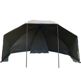 ESP 52 inch quickdraw brolly with mozzy drape with poles