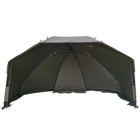 ESP 58 inch quickdraw brolly with mozzy drape open