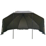 ESP 58 inch quickdraw brolly with mozzy drape open with poles