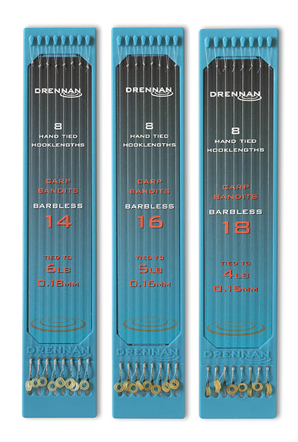 Drennan Carp Bandits Barbless 6" Hook Plates