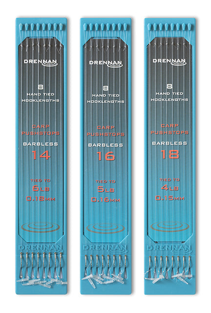 Drennan Carp Pushstops Barbless 6" Hook Plates