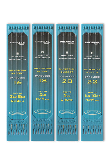 Drennan Silverfish Maggot Barbless 6" Hook Plates