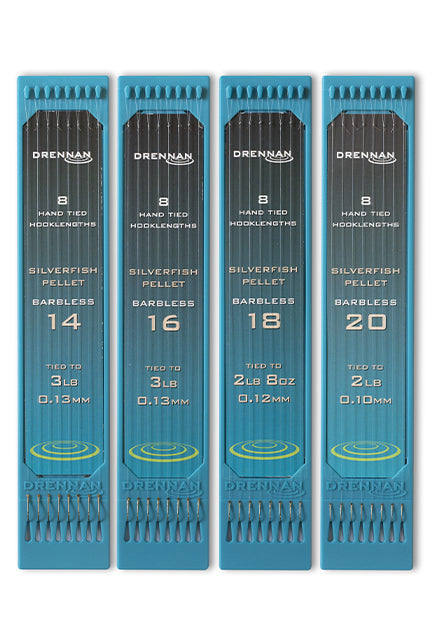 Drennan Silverfish Pellet Barbless 6" Hook Plates