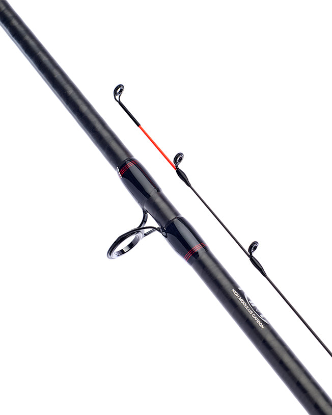 Daiwa Matchman 10ft feeder rod, carbon quiver tip section with the red painted tip