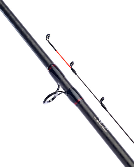Daiwa Matchman 10ft feeder rod, carbon quiver tip section with the red painted tip