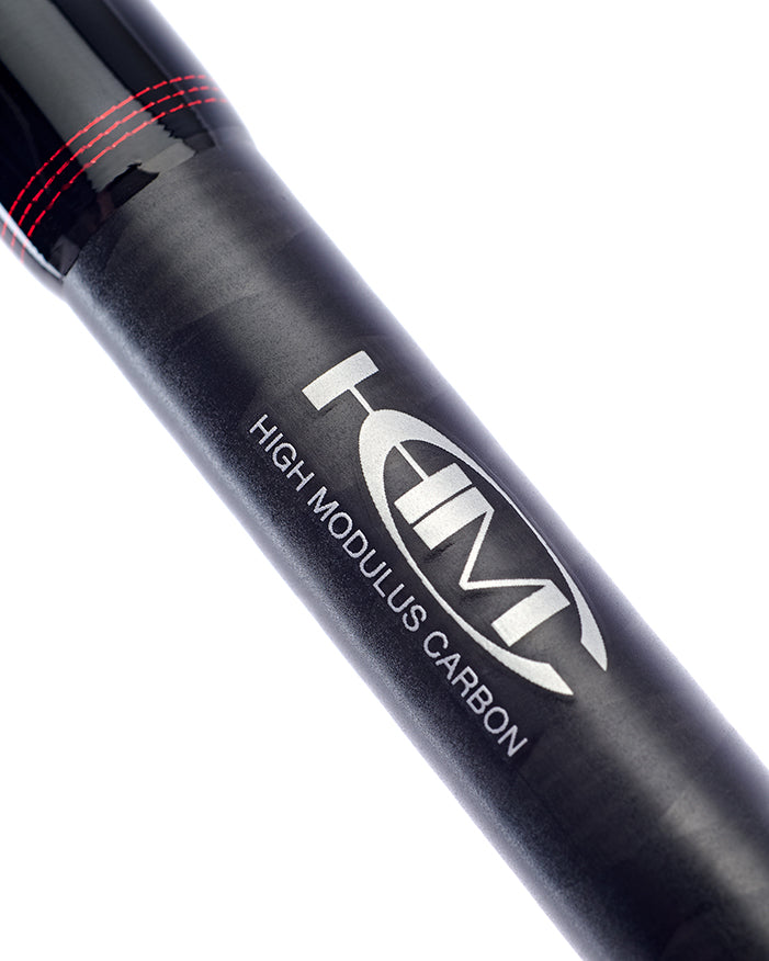 Daiwa Matchman pellet waggler rod, HM high modulus carbon marking on the blank