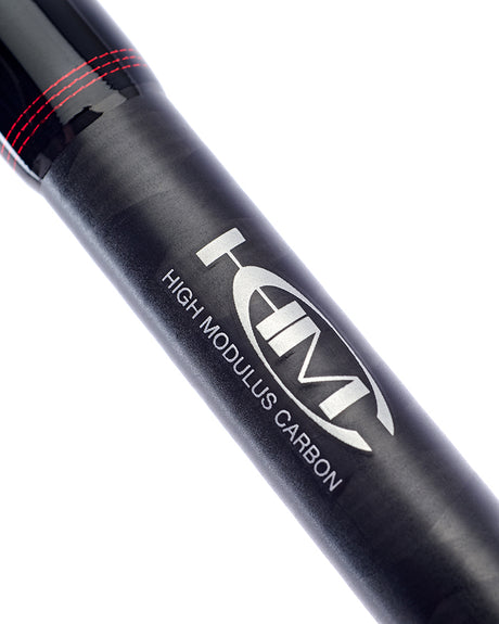 Daiwa Matchman pellet waggler rod, HM high modulus carbon marking on the blank