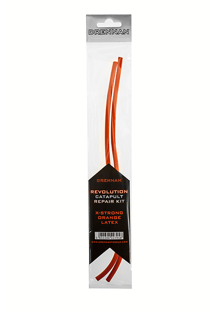 Drennan Revolution Catapult Repair Kit packet, X-Strong orange latex for the Orange Revolution Caty