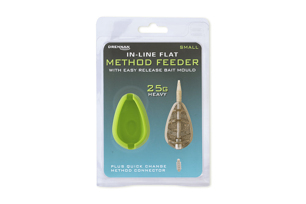 Drennan In-Line Flat Method Feeder & Bait Mould Set