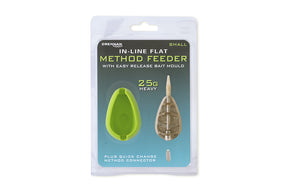 Drennan In-Line Flat Method Feeder & Bait Mould Set