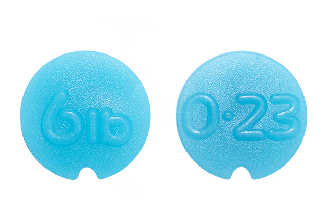 Blue rubber line identification buttons for the Drennan Vertex reel, moulded 6lb and 0.23