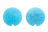 Blue rubber line identification buttons for the Drennan Vertex reel, moulded 6lb and 0.23