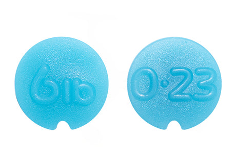 Blue rubber line identification buttons for the Drennan Vertex reel, moulded 6lb and 0.23