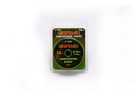 Drennan E-Sox Dropshot Fluorocarbon Leader 12lb 50m
