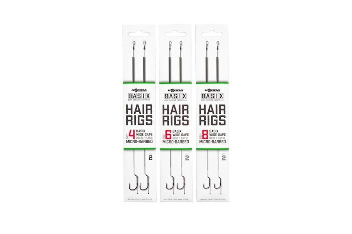 Korda Basix Hair Rigs Wide Gape