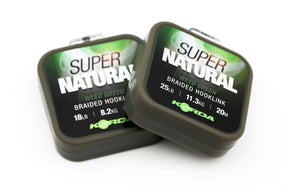 Korda Super Natural Braided Hooklink Weed Green 18lb