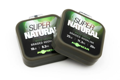 Korda Super Natural Braided Hooklink Weed Green 18lb