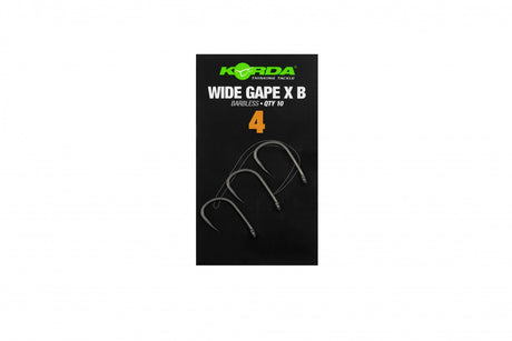 Korda Wide Gape Barbless Carp Hooks