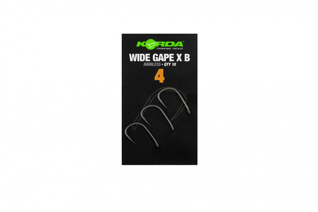 Korda Wide Gape Barbless Carp Hooks