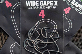 Korda Wide Gape X Barbed Carp Hooks