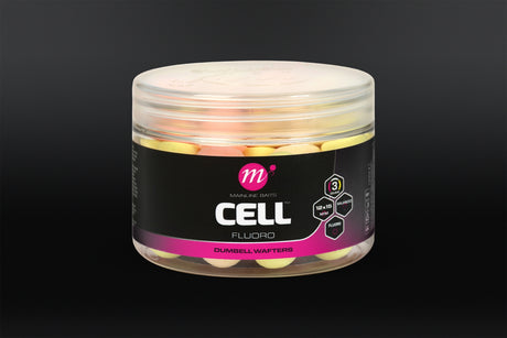 Mainline Baits Cell Fluoro Dumbell Wafters 12 x 15mm