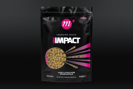 Mainline Baits High Impact High Leakage Pineapple Shelf Life Boilies 1kg