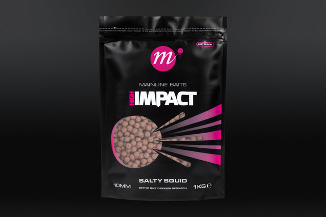 Mainline Baits High Impact Salty Squid Shelf Life Boilies 1kg
