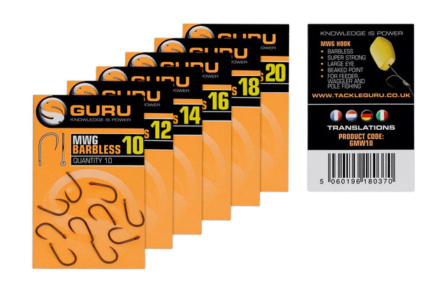 Guru MWG Barbless Hooks