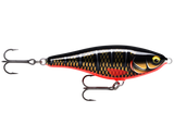 Dark Draugr (DDG): black body with gold scale print, white lateral flecks and a red belly