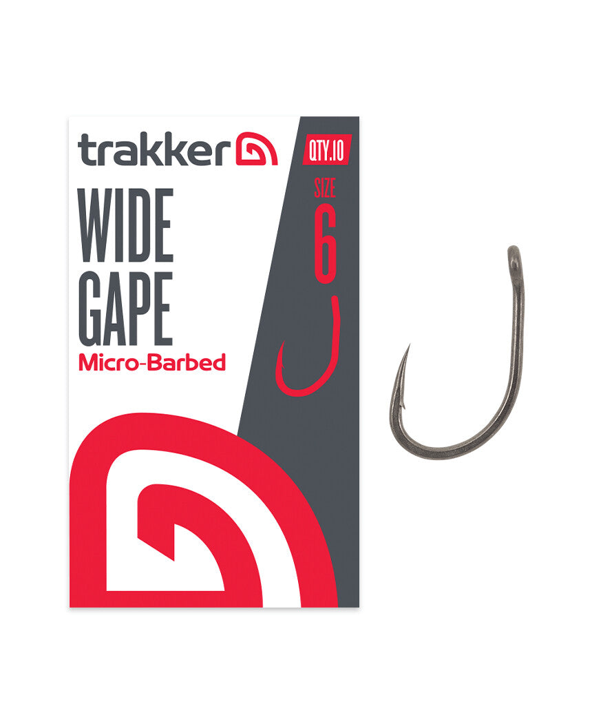 Trakker Wide Gape Hooks Micro Barbed