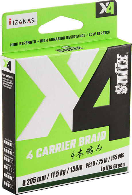 Sufix X4 4 Carrier Braid 150m